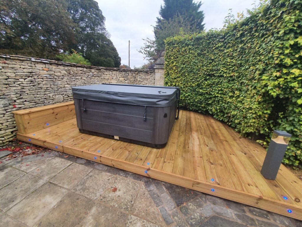 Hot tub installation